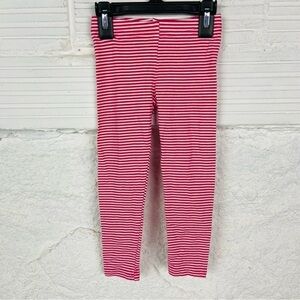 Carter's pink & White Striped cotton stretch Leggings size 3T